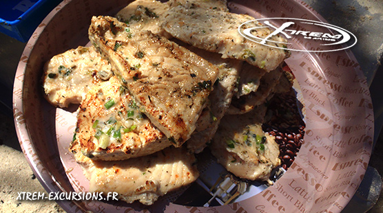 Filets de poisson grillé